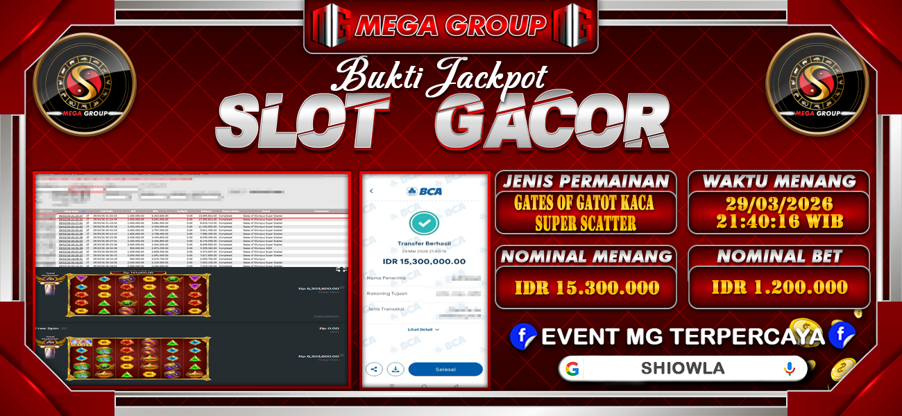 Bukti JP situs Shiowla hari Minggu, 29 Maret 2026